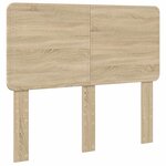 vidaXL Lit de Rangement Chêne Sonoma 135 x 190 cm Bois d'ingénierie
