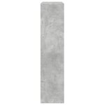 vidaXL Étagère séparatrice de pièce à 3 niveaux gris béton