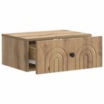 vidaXL Cabinet de chevet mural Chêne artisanal 49 x 34 5 x 20 cm