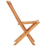 vidaXL Ensemble de bistro 3 Pièces avec coussins noir Bois de teck massif