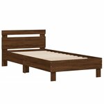 vidaXL Cadre de lit sans matelas avec lumières LED 100x200 cm