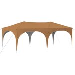 vidaXL Tente de fête pop-up 575 x 288 x 245 cm Beige Tissu Oxford