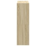vidaXL Bibliothèque chêne sonoma 102x32x108 cm bois d'ingénierie