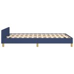 vidaXL Cadre de lit sans matelas bleu 120x200 cm tissu