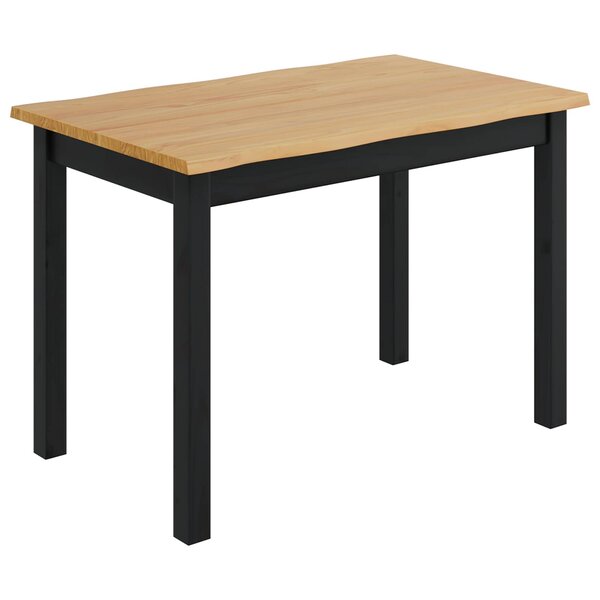 VidaXL Table de salle à manger / Table de repas EKAI Noir