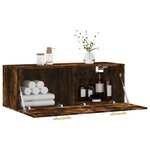 vidaXL Armoire murale Chêne fumé 100x36 5x35 cm Bois d'ingénierie