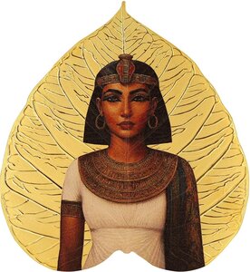 Pièce de monnaie en Argent 1 Dollar g 31.1 (1 oz) Millésime 2025 Leaves Of The Nile CLEOPATRA