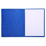 Chemise À Élastique Sans Rabat Carte Lustrée 355gm2 - A4 - Bleu - X 50 - Exacompta