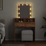 vidaXL Coiffeuse Bois Ancien 80 x 41 x 144 5 cm Bois d'ingénierie