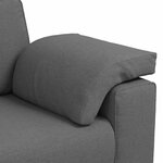 vidaXL Canapé 2 Pièces Gris foncé 219 x 80 x 82 cm tissu