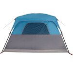 vidaXL Tente de cabine familiale 6 personnes bleu imperméable