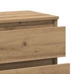 vidaXL Buffet chêne artisanal 60x35x70 cm bois d'ingénierie
