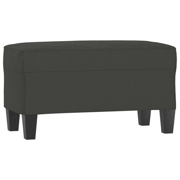 Banc banquette 70 x 35 x 41 cm tissu microfibre gris foncé 02_0010542