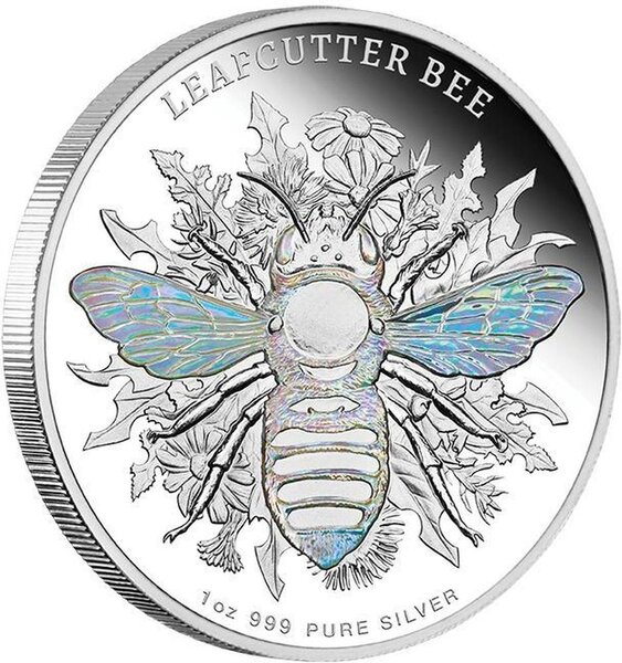 Pièce de monnaie en Argent 2 Dollars g 31.1 (1 oz) Millésime 2026 Australian Native Bees LEAFCUTTER BEE
