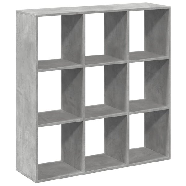 vidaXL Étagère séparatrice de pièce gris béton 102x29x103 5 cm