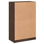 vidaXL Buffet haut avec portes chêne marron bois d'ingénierie