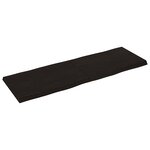 vidaXL Dessus de table bois massif traité bordure assortie