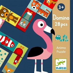 Djeco DJ08165 - Puzzle Domino Animo