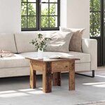 vidaXL Table basse Bois ancien 55 x 55 x 42 cm Bois d'ingénierie
