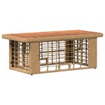 vidaXL Ensemble de salle à manger pour jardin 4 Pièces Nature et Blanc