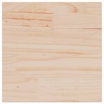 vidaXL Dessus de table 40x40x2 5 cm bois de pin massif