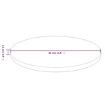 vidaXL Dessus de table rond Marron foncé Ø30x1 5cm Chêne massif traité