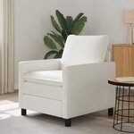 vidaXL Canapé Crème 76 x 81 x 87 5 cm Polyester