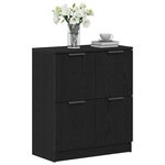 vidaXL Buffet Chêne noir 60 x 30 x 70 cm Bois d'ingénierie