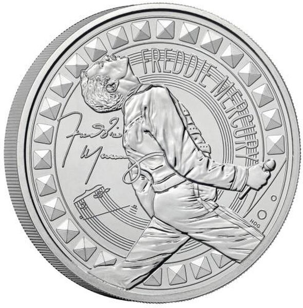 Monnaie FREDDIE MERCURY Legends Of Music 5 Oz 5 Pounds United Kingdom 2025