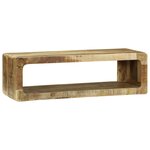 vidaXL Meuble TV 80x30x25 cm Bois massif Bois de manguier rugueux