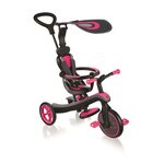 Globber 632-110-2 - EXPLORER TRIKE 4 en 1 - Tricycle évolutif & draisienne rose