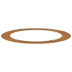vidaXL adapté pour anneau d'arbre plat Marron Ø90 / 120 cm Acier Corten