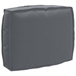 vidaXL Set de coussins de palette 2 Pièces Anthracite 50 x 50 x 12 cm