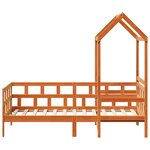 vidaXL Lit de jour avec toit sans matelas 90x200 cm bois massif