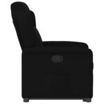 vidaXL Fauteuil inclinable noir tissu