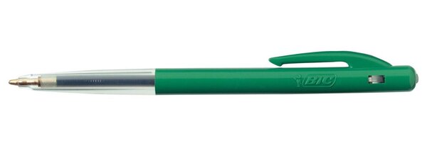 Stylo bille M10 CLIC Medium Pte Moy. 1 mm Encre Verte BIC