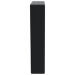 vidaXL Supports d'étagères pour lavabo 2 Pièces noir trapèze acier