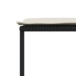 vidaXL Ensemble à manger de jardin 13 Pièces coussins noir résine tressée
