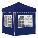 vidaXL Tente de fête pop-up 195 x 195 x 245 cm Bleu Tissu Oxford