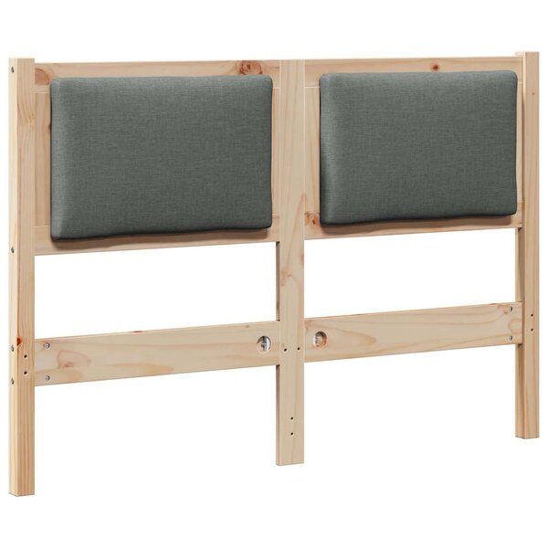vidaXL Tête de lit Autre Marron 120 cm Bois massif en pin