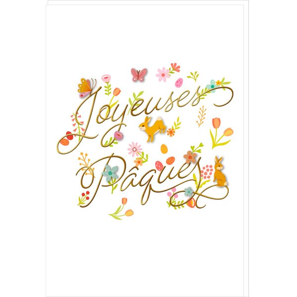 Carte De Pâques - Joyeuses Pâques Décorations - Draeger paris
