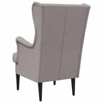 vidaXL Fauteuil Taupe Tissu