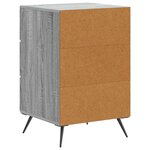 vidaXL Cabinet de chevet Sonoma gris 43 x 41 x 66 5 cm