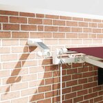 vidaXL Auvent rétractable automatique avec LED bordeaux 450x300 cm