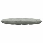 vidaXL Coussin de Dos Gris clair 140 x 50 cm Tissu en velours côtelé