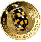 Monnaie WONDER WORLD OF LADYBIRDS Set 10x1/1000 Oz Or 3000 Francs Chad (PRÉCOMMANDE)