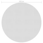 vidaXL Film solaire de piscine flottant PE 455 cm Gris