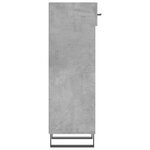 vidaXL Armoire à chaussures gris béton 30x35x105 cm bois d'ingénierie