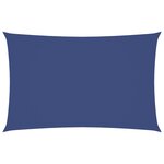 vidaXL Voile de parasol tissu oxford rectangulaire 4x7 m bleu