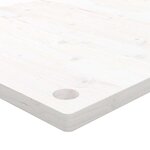 vidaXL Dessus de bureau blanc 100x50x2 5 cm bois massif de pin